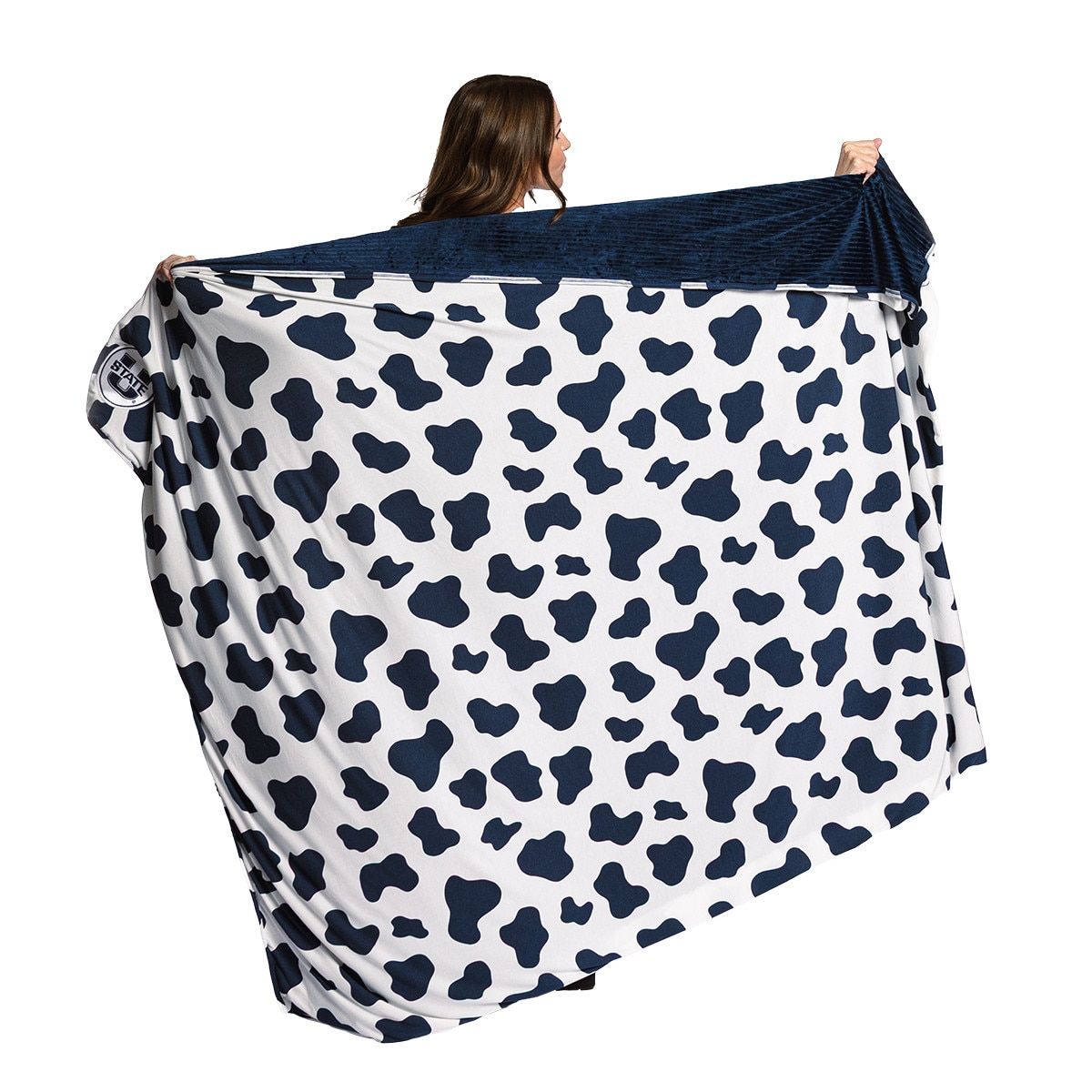 Beddy's on the go cow print blanket